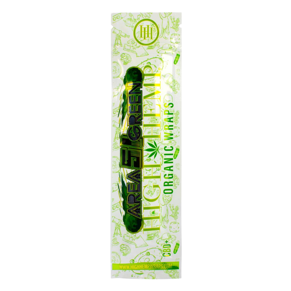 High Hemp Wraps / 2pk / Area 51 Green